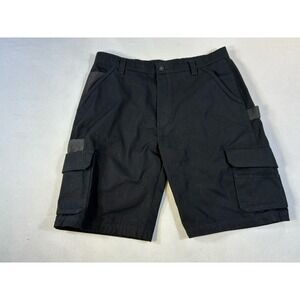 Dickies Men's 36 Black Cargo Work Shorts Cotton Blend Loose Fit